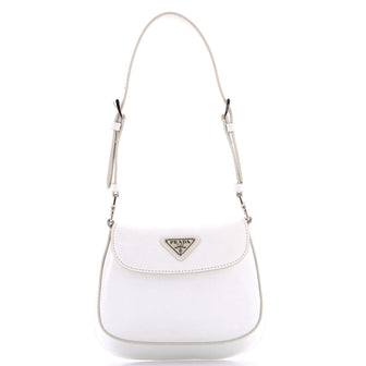 Prada Cleo Flap Shoulder Bag Spazzolato Leather Mini