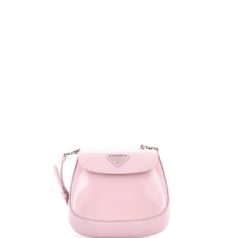 Prada Cleo Flap Shoulder Bag Spazzolato Leather Mini