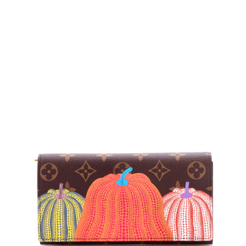 Louis Vuitton Sarah Wallet Yayoi Kusama Pumpkins Monogram Canvas