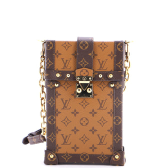 Louis Vuitton Vertical Trunk Pochette Reverse Monogram Canvas