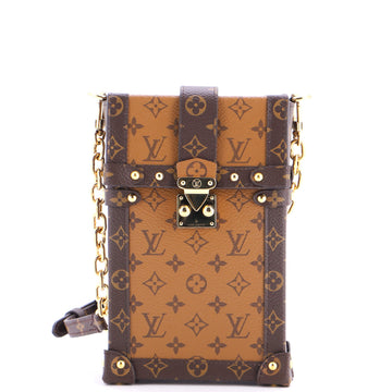 Louis Vuitton Vertical Trunk Pochette Reverse Monogram Canvas