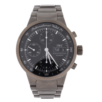 IWC Schaffhausen GST Chronograph Day-Date Automatic Watch Titanium 40