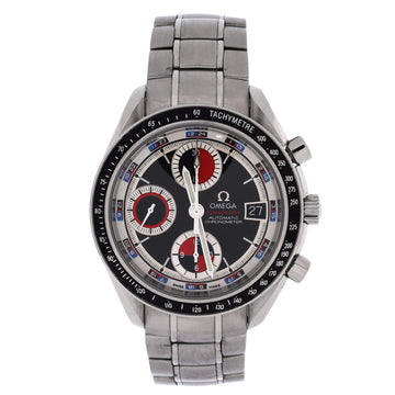 Omega Speedmaster Casino Dial Date Chronograph Chronometer Automatic Watch Stainless Steel 40