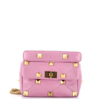 Valentino Garavani Roman Stud Flap Bag Quilted Leather Medium