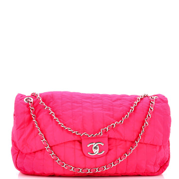 Chanel Soft Shell Flap Bag Vertical Quilted Nylon Jumbo
