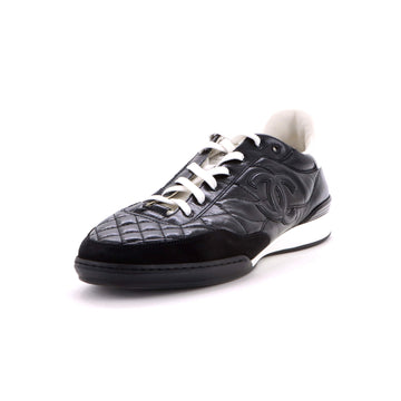 Chanel CC Low-Top Sneakers Quilted Leather and Suede