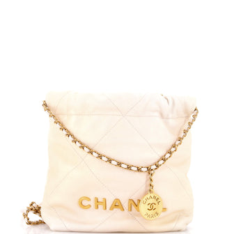 Chanel 22 Chain Hobo Quilted Shaded Calfskin Mini