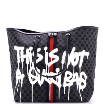 Balenciaga x Gucci The Hacker Project Tote Graffiti BB Canvas Large