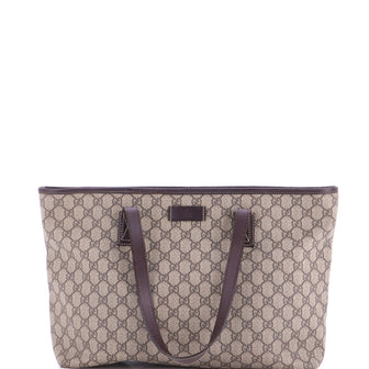 Gucci Plus Tote GG Coated Canvas with Leather Medium