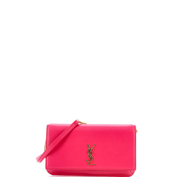 Saint Laurent Classic Monogram Phone Holder Shoulder Bag Leather