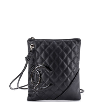 Chanel Cambon Flat Messenger Quilted Leather