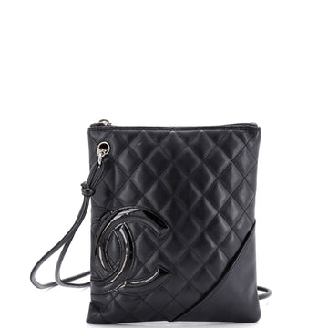 Chanel Cambon Flat Messenger Quilted Leather