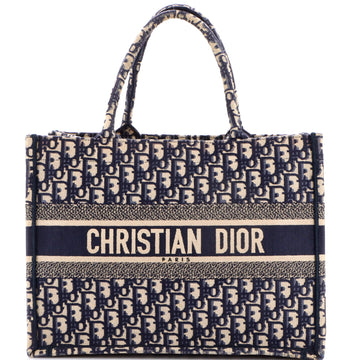 Christian Dior Book Tote Oblique Canvas Medium