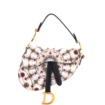 Christian Dior Saddle Handbag KaleiDiorscopic Calfskin Mini