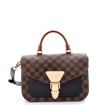 Louis Vuitton Beaumarchais Handbag Damier with Leather