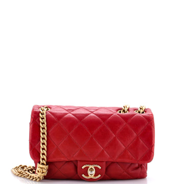 Chanel Pillow Crush Flap Bag Quilted Lambskin Small