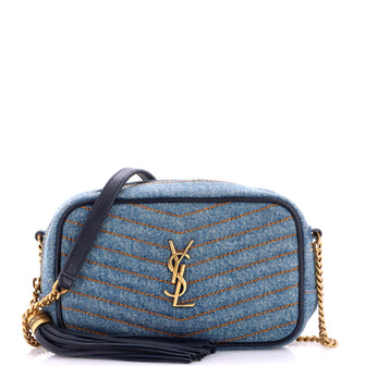 Saint Laurent Lou Camera Bag Matelasse Chevron Leather Mini