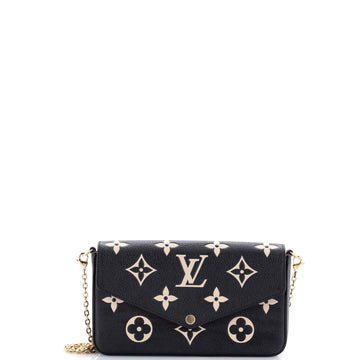 Louis Vuitton Felicie Pochette Bicolor Monogram Empreinte Giant