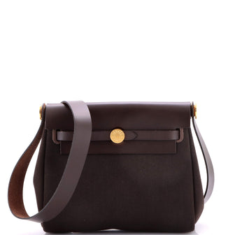 Hermes Herbag Zip Toile and Leather 20