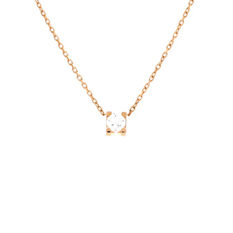 Cartier C de Cartier Necklace 18K Rose Gold and Diamond 0.20-0.29CT