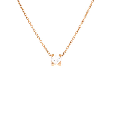 Cartier C de Cartier Necklace 18K Rose Gold and Diamond 0.20-0.29CT