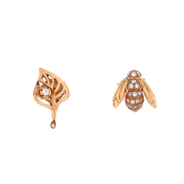 Christian Dior La Rose Dior Pre Catelan Earrings 18K Rose Gold with Diamonds