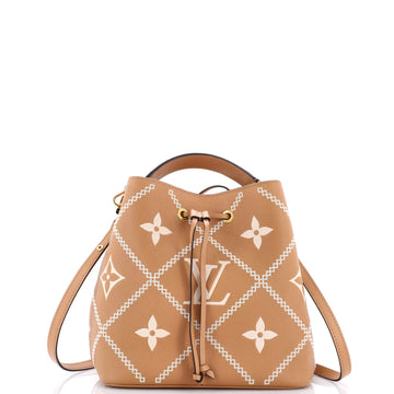 Louis Vuitton NeoNoe Handbag Monogram Empreinte Giant Broderies MM