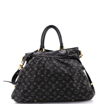 Louis Vuitton Neo Cabby Handbag Denim GM