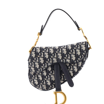 Christian Dior Saddle Handbag Oblique Canvas Mini