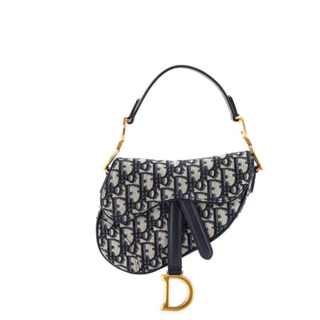 Christian Dior Saddle Handbag Oblique Canvas Mini