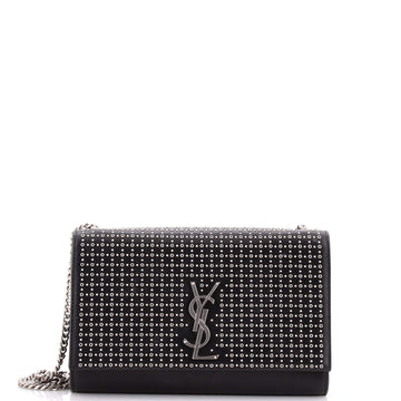 Saint Laurent Classic Monogram Crossbody Bag Studded Leather Medium