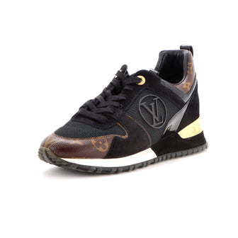 Louis Vuitton Women's Run Away Sneakers Mesh with Monogram Canvas and Suede