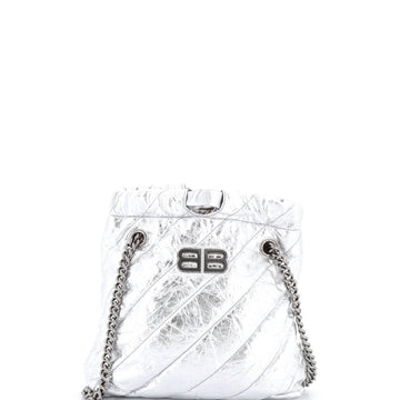 Balenciaga Crush Chain Tote Quilted Crushed Calfskin Small
