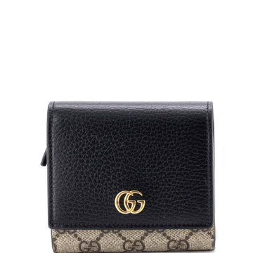 Gucci GG Marmont Bifold Wallet GG Coated Canvas and Leather Medium