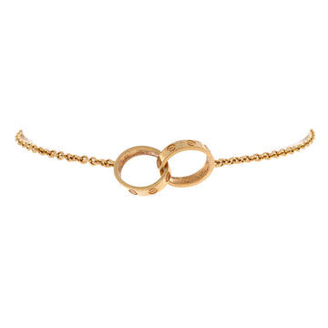 Cartier Love Interlocking Bracelet 18K Yellow Gold