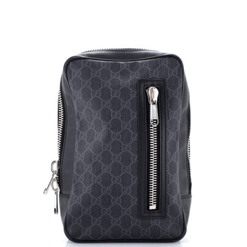 Gucci Soft Zip Sling Bag GG Coated Canvas Small