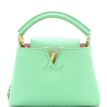 Louis Vuitton Braided Chain Capucines Bag Taurillon Leather Mini