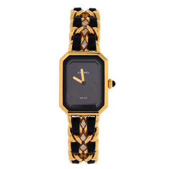 Chanel Premiere Rock Quartz Watch Plated Metal and Leather 20