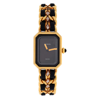 Chanel Premiere Rock Quartz Watch Plated Metal and Leather 20