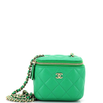 Chanel Classic Vanity Case with Chain Quilted Lambskin Mini