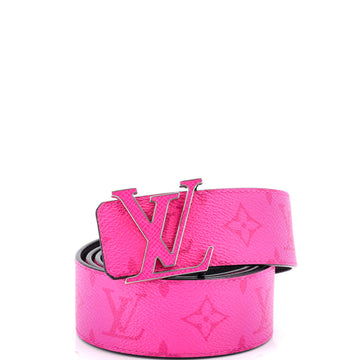 Louis Vuitton LV Initiales Reversible Belt Monogram Taigarama Wide