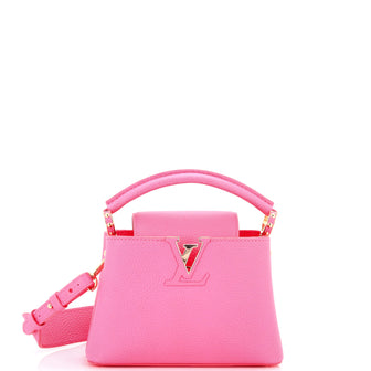 Louis Vuitton Capucine Bag Leather with Monogram Tuffetage Leather Strap Mini