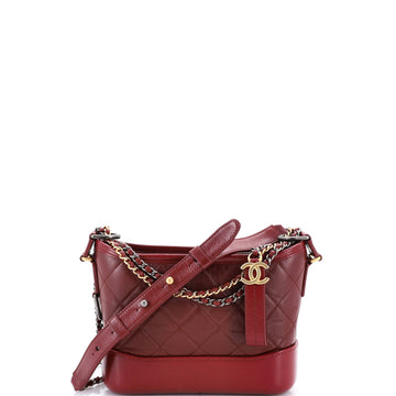 Chanel Gabrielle Hobo Quilted Aged Calfskin Small