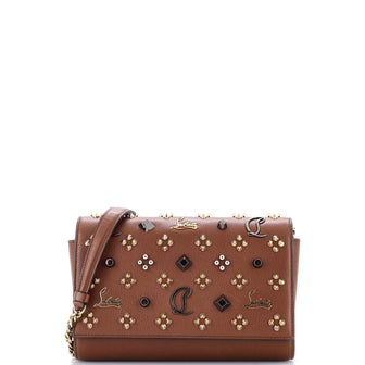 Christian Louboutin Paloma Clutch Embellished Leather Small