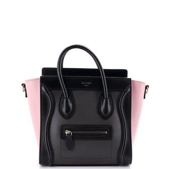 Celine Tricolor Luggage Bag Leather Nano
