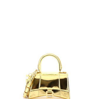 Balenciaga Hourglass Top Handle Bag Leather XS
