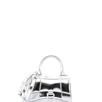 Balenciaga Hourglass Top Handle Bag Leather XS