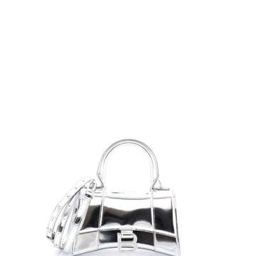 Balenciaga Hourglass Top Handle Bag Leather XS