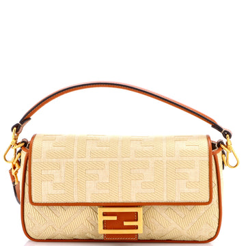 Fendi Baguette NM Bag Zucca Embroidered Canvas Medium