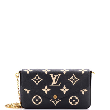 Louis Vuitton Felicie Pochette Bicolor Monogram Empreinte Giant